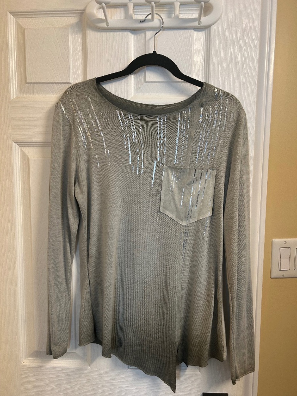 F. Fatale shiny rainfall lightweight long sleeve.